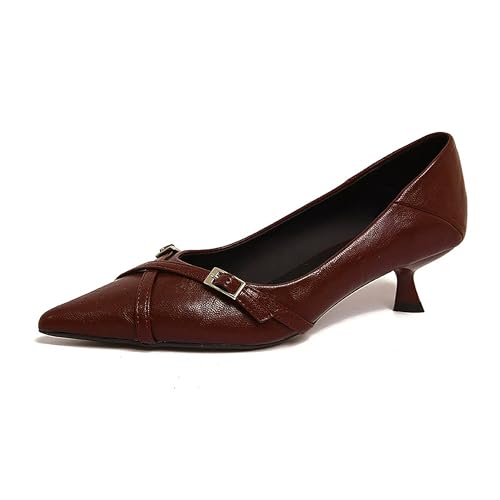 BAICAIBAI Damen Schuhe für Hochzeiten mit Verschlossenen Zeh Pump Hochhacken Pumps Überkreuzten Riemchen Lackleder Weiches Leder Stiletto Ideal Abendkleider,Anchor,Red BAICAIBAI Damen Schuhe für Hochzeiten mit Verschlossenen Zeh Pump Hochhacken Pumps Überkreuzten Riemchen Lackleder Weiches Leder Stiletto Ideal Abendkleider,Anchor,Red von BAICAIBAI