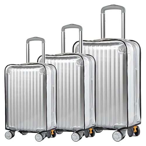 3 Stück Kofferschutzhülle Transparent, 20+24+28 Zoll Koffer Set, PVC Kofferhülle, Wasserdicht Staubdicht Kofferüberzug Schutzhülle Koffer Hüllen Kofferschutzhülen Suitcase Cover Überzug Abdeckung 3 Stück Kofferschutzhülle Transparent, 20+24+28 Zoll Koffer Set, PVC Kofferhülle, Wasserdicht Staubdicht Kofferüberzug Schutzhülle Koffer Hüllen Kofferschutzhülen Suitcase Cover Überzug Abdeckung von BAIFULAI