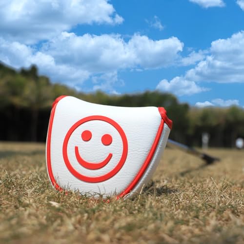BAIRBRE Golfschlägerhauben Enjoy Smile Putter Cover Golf Driver Cover Fariway Holz Schlägerhaube Hybrid Schlägel Putter Schläger 3 Holz Schläger für Scotty Cameron Taylormade Titleist Odyssey BAIRBRE Golfschlägerhauben Enjoy Smile Putter Cover Golf Driver Cover Fariway Holz Schlägerhaube Hybrid Schlägel Putter Schläger 3 Holz Schläger für Scotty Cameron Taylormade Titleist Odyssey von BAIRBRE