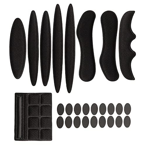 Universal-Helm-Schaumstoff-Pads, 27-teiliges Set, Fahrrad-Ersatzpolster, Helmpolsterung, Schaumstoff-Set für Fahrrad, Motorrad, Radfahren, Helm, Polsterung, selbstklebende Helmpolsterung, Helmpolster, von BAIRU