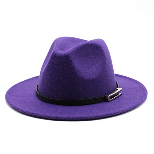 BAJIE Fedora Unisex Herrenhut mit Lederhut mit breiter Krempe Strohhut Outdoor-Reisehut Beliebter Erwachsenenhut Große Größe 56-60 cm BAJIE Fedora Unisex Herrenhut mit Lederhut mit breiter Krempe Strohhut Outdoor-Reisehut Beliebter Erwachsenenhut Große Größe 56-60 cm von BAJIE