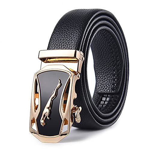 BAJIE Herrengürtel Echtes Leder Herren Einfacher Gürtel Modedesigner Business Gürtel Jaguar Muster Dekorative Legierung Automatische Schnalle BAJIE Herrengürtel Echtes Leder Herren Einfacher Gürtel Modedesigner Business Gürtel Jaguar Muster Dekorative Legierung Automatische Schnalle von BAJIE