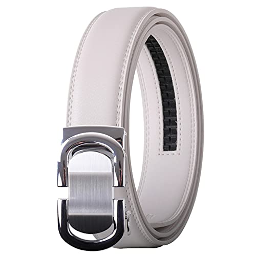BAJIE Herrengürtel Ledergürtel Ledergürtel mit automatischer Schnalle Weiß Herrengürtel 3,5 cm breit BAJIE Herrengürtel Ledergürtel Ledergürtel mit automatischer Schnalle Weiß Herrengürtel 3,5 cm breit von BAJIE