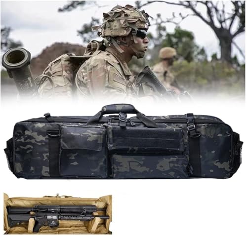 Twaffenkoffer Gewehrtasche Actical Rifle Bag, Paintball Waffen, Gewehrtasche, Taktische Waffentasche, M249 Military Airsoft Tragetasche, Hochfester Nylonrucksack, Für Cs-Jagdschießen B Twaffenkoffer Gewehrtasche Actical Rifle Bag, Paintball Waffen, Gewehrtasche, Taktische Waffentasche, M249 Military Airsoft Tragetasche, Hochfester Nylonrucksack, Für Cs-Jagdschießen B von BALAMLB