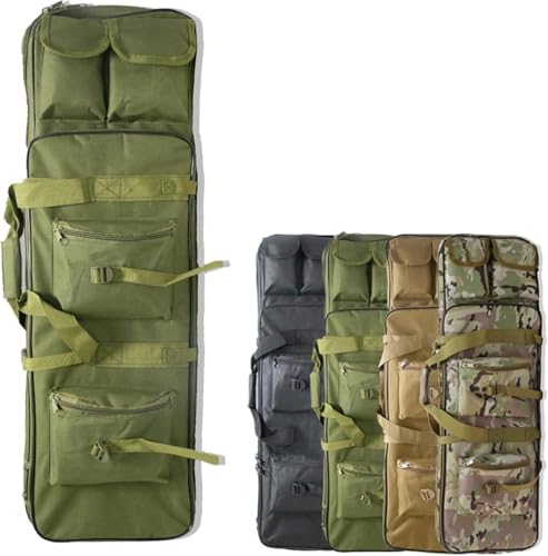 BALAMLB Waffenkoffer Für Langwaffen Futteral Langwaffen Gewehrkoffer Taktische Gewehrtasche Taktische Waffentasche Armee Airsoft wasserdichte Langwaffentasche Futteral B,117CM von BALAMLB