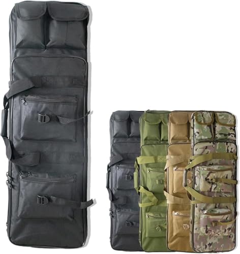 BALAMLB Waffenkoffer Für Langwaffen Futteral Langwaffen Gewehrkoffer Taktische Gewehrtasche Taktische Waffentasche Armee Airsoft wasserdichte Langwaffentasche Futteral D,117CM von BALAMLB