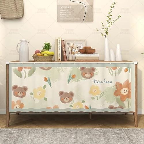 Scheibengardinen Kinderzimmer,Verdunkelungsvorhang Kurz,Bistrogardine,Scheibengardinen Wohnzimmer,Kleiderschrank Sichtschutz Vorhang,Vorhang Für Regal Ohne Bohren A,W120×H80CM von BALAMLB