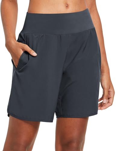 BALEAF Damen Laufshorts Laufhose Kurz Sporthose mit 4 Taschen Jogginghose Sport Shorts mit Innenslip Grau M BALEAF Damen Laufshorts Laufhose Kurz Sporthose mit 4 Taschen Jogginghose Sport Shorts mit Innenslip Grau M von BALEAF