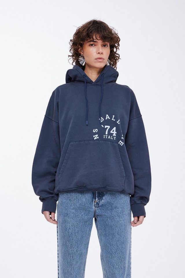 BALL Kapuzensweatshirt BARIVA HOODIE lässiger Hoodie mit Backprint von BALL