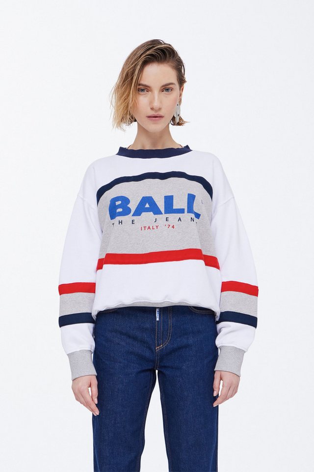 BALL Rundhalspullover BALUCA SWEAT modisches Sweatshirt mit Logo-Print BALL Rundhalspullover BALUCA SWEAT modisches Sweatshirt mit Logo-Print von BALL