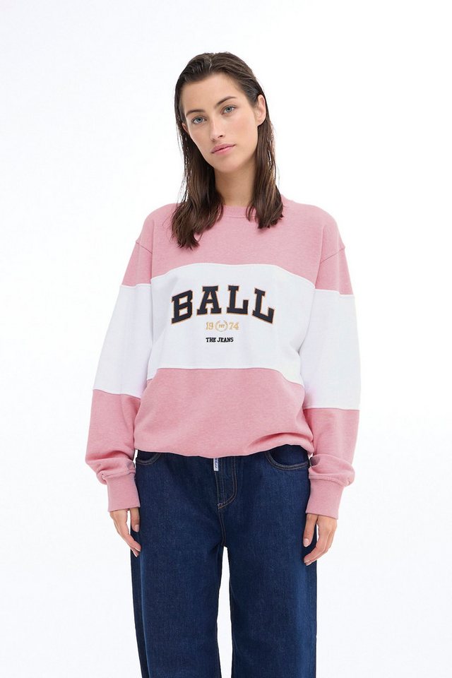 BALL Rundhalspullover BAMONTANA SWEAT rundhalspullover mit Stickerei von BALL