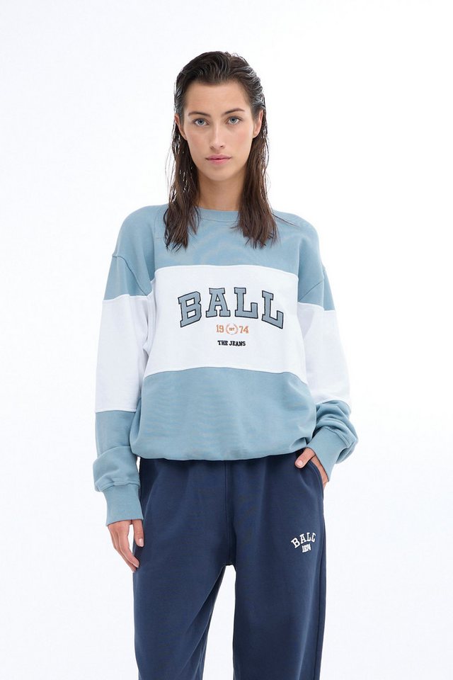 BALL Rundhalspullover BAMONTANA SWEAT rundhalspullover mit Stickerei von BALL