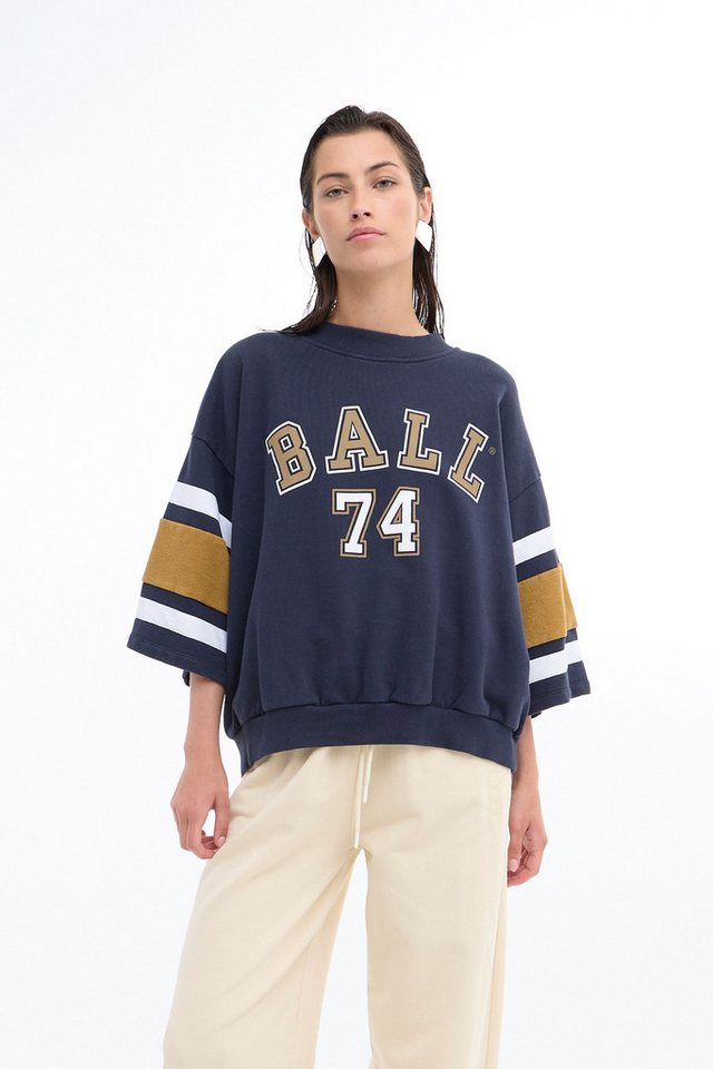 BALL Sweatshirt BAARIAN SS SWEAT modisches Sweatshirt in Baseball-Optik von BALL