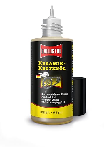 BALLISTOL 28050 Keramik-Ketten-öl BikeCer 65ml Flasche – Fahrrad-Pflege für Kette, Kassette, Ritzel, Federgabel, Dämpfer, durchsichtig BALLISTOL 28050 Keramik-Ketten-öl BikeCer 65ml Flasche – Fahrrad-Pflege für Kette, Kassette, Ritzel, Federgabel, Dämpfer, durchsichtig von BALLISTOL