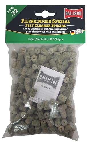 BALLISTOL 23213 Filzreiniger Spezial - Laufreiniger für Gewehr Kal 32, 300 Stück BALLISTOL 23213 Filzreiniger Spezial - Laufreiniger für Gewehr Kal 32, 300 Stück von BALLISTOL
