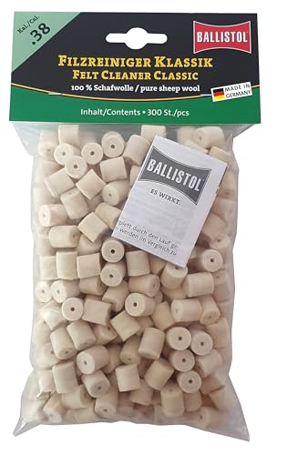 Ballistol Unisex – Erwachsene 23215 Filzreiniger, Klassik, Laufreiniger für Gewehr Kal.38-300 Stück Ballistol Unisex – Erwachsene 23215 Filzreiniger, Klassik, Laufreiniger für Gewehr Kal.38-300 Stück von BALLISTOL