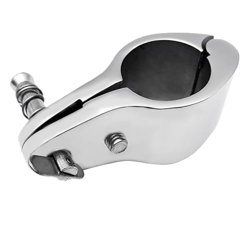 BALTDJL Boot Top Klapp Backe Rutsche Clamp Fitting Mit Pin 316 Edelstahl Marine Hardware Yacht Rohr Schiene Schiffszubehör(30mm) von BALTDJL