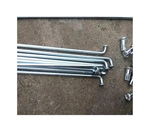 BANGHA Fahrradspeichen,Fahrrad Speichen for Fahrrad 10G Durchmesser 3,0mm Länge 50-240mm Speichen #45 Stahl + Nippel 10 Pcs(55MM 10PCS) von BANGHA