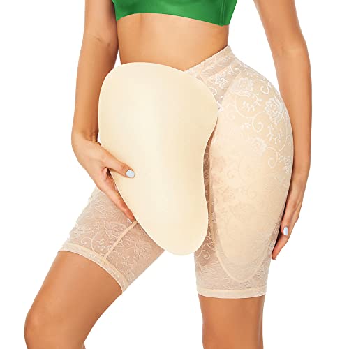 BANLUX Damen Po Push Up Unterhose - Damen Hüft Shapewear Butt Lifter Höschen Body Shaper Hip Enhancer Höschen Mit Hüftpolster,Apricot,XL von BANLUX