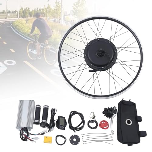 BAOCHADA 28 Zoll Ebike Umbausatz Kit 1500W Elektrofahrrad Umbausatz, Hinterrad Ebike Conversion Kit mit Sensor Bremsgriffen, Heckfederung 7 Gang Schwungrad, Schwarz BAOCHADA 28 Zoll Ebike Umbausatz Kit 1500W Elektrofahrrad Umbausatz, Hinterrad Ebike Conversion Kit mit Sensor Bremsgriffen, Heckfederung 7 Gang Schwungrad, Schwarz von BAOCHADA
