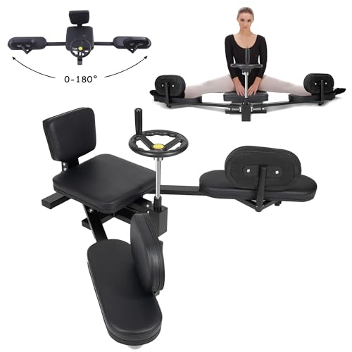 BAOCHADA Beinspreizer Mechanischer Spagattrainer, Mechanisch Ballett Beinstretcher 158CM Entfaltete Länge, Stretching Maschine 180 Grad Beinspreizer Fitnessgeräte für Tägliches Ausbildung, 100KG von BAOCHADA