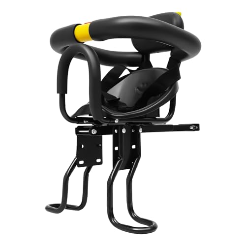 BAOCHADA Fahrräder Vordersitz Sicherheits-Kindersitz, Fahrrad Kindersitz Vorne mit Sicherheitsgurt, Pedal&Handlauf, Einstellbar Kinderfahrradsitz Vorderer Fahrradkindersitz bis 100KG, Schwarz BAOCHADA Fahrräder Vordersitz Sicherheits-Kindersitz, Fahrrad Kindersitz Vorne mit Sicherheitsgurt, Pedal&Handlauf, Einstellbar Kinderfahrradsitz Vorderer Fahrradkindersitz bis 100KG, Schwarz von BAOCHADA