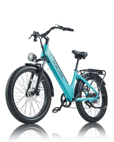 BAODIJIA EBIKE for Adults, 26" Electric Commuter Bike with 7-Speed and Front Suspension von BAODIJIA