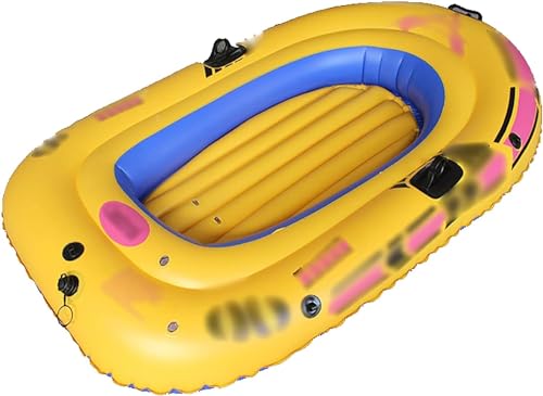 Gelbes aufblasbares Kajak, PVC-verdicktes Schlauchboot, doppeltes aufblasbares Driftboot im Freien von BAOLIQ