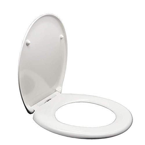 BAOPENB Toilettensitz U/O-förmiger quadratischer Toilettendeckel mit festem WC-Sitzbezug für die Familie,C von BAOPENB