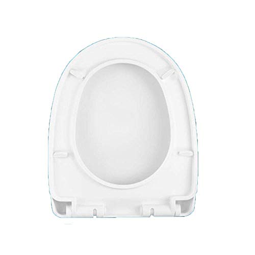 BAOPENB Toilettensitz mit verlangsamtem, extrem widerstandsfähigem Toilettendeckel für V/U-Form-kompatiblen Toilettensitz,White-C(33,5cm) von BAOPENB