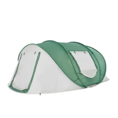 Zelt aufblasbar Outdoor 3-4 Personen Handgeworfenes Automatisches Zelt Tragbare Outdoor-Park-Strand-Campingzelt-Campingausrüstung Camping Tent (Color : Yellow, Size : A) von BAOSHUPINGY