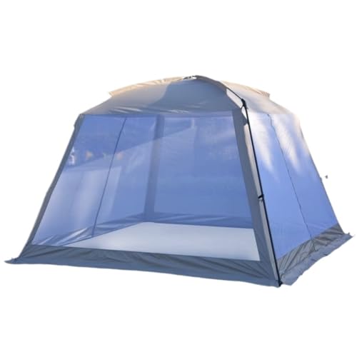 Zelt aufblasbar Pergola Im Freien, Anti-Mücken-Markise Im Freien, Picknick-Grillzelt, Mesh-Screen-Zelt, Tragbares Strandzelt Camping Tent (Color : Black, Size : A) von BAOSHUPINGY