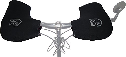 BAR MITTS Schwarzer Mountainbike-/Pendler-Handschuhe, Neopren, Größe XL von BAR MITTS