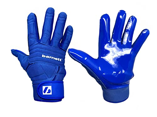 BARNETT FLG-03 Blau American Football Handschuhe Linemen Profi, OL,DL (L) von BARNETT