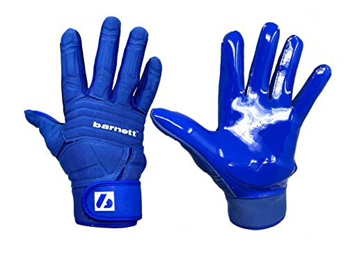 BARNETT FLG-03 Blau American Football Handschuhe Linemen Profi, OL,DL (XL) von BARNETT