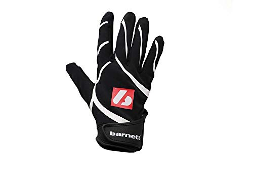 BARNETT FRG-03 Schwarz professionell Receiver Fußball Handschuhe, RE, DB, RB (XL) von BARNETT