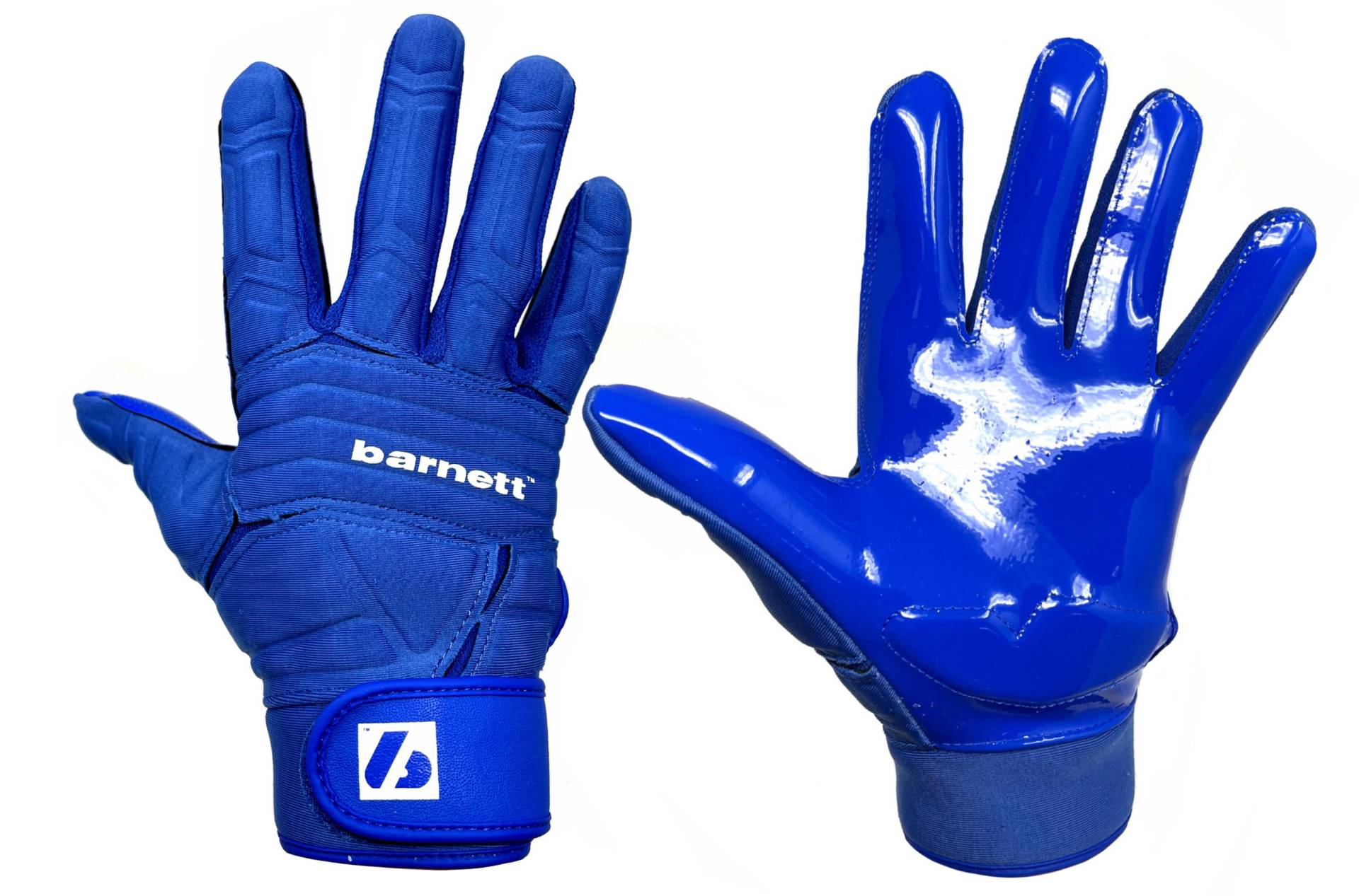 FLG-03 Blaue American-Football-Handschuhe für Profi-Linemen. OL.DL von BARNETT