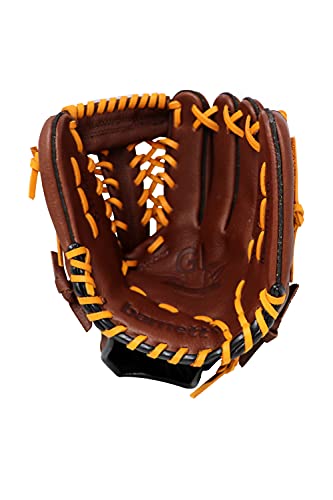 GL-115 REG braun Baseball Handschuh, Echtleder, Wettkampf, Infield 11.5, (Rechte Hand Wurf) von BARNETT