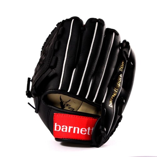 JL-95 RH schwarz Baseballhandschuh Infield Gr 9.5 (für Linkshänder, Wird an der rechten Hand getragen) von BARNETT