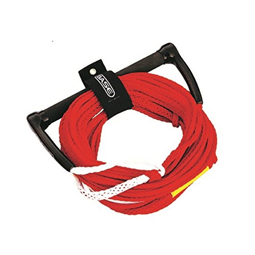 BASE SPORTS Wasserskileine 2 Section Wasserski Leine Wakeboard Seil mit Hantel Rope 23m von BASE SPORTS