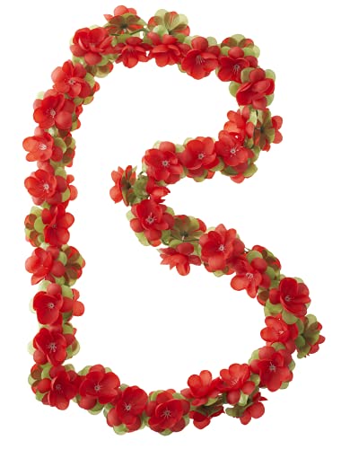 Basil Blumengirlande Flower Garland Girlande, Red, One Size von Basil