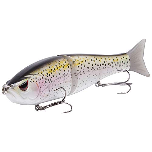 BASSDASH Wobbler Kunstköder 2-Segement Angelköder Summer Dancer Glide Bait Single-Jointed Swimbait Hecht Lachs Forelle Muskie Bass BASSDASH Wobbler Kunstköder 2-Segement Angelköder Summer Dancer Glide Bait Single-Jointed Swimbait Hecht Lachs Forelle Muskie Bass von Bassdash