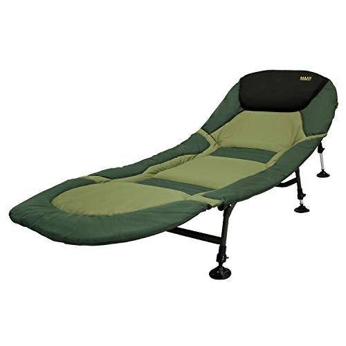 BAT-Tackle Maxxlounge Bedchair| Campingliege | 6 oder 8-Bein Angelliege bis 150kg | Karpfenliege | Gartenliege (6-Bein) BAT-Tackle Maxxlounge Bedchair| Campingliege | 6 oder 8-Bein Angelliege bis 150kg | Karpfenliege | Gartenliege (6-Bein) von BAT-Tackle