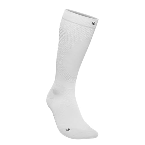 BAUERFEIND Men's Run Ultralight Compression Socks Laufsocken, Weiß, M, 44-46 von BAUERFEIND