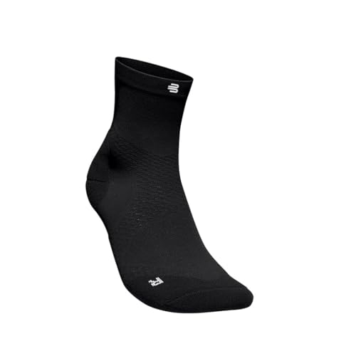 BAUERFEIND Men's Run Ultralight Mid Cut Socks Laufsocken, Schwarz, 38-40 von BAUERFEIND