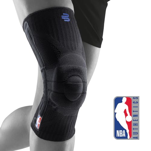 BAUERFEIND Men's Run Performance Kniebandage Unisex für Basketball, Schwarz, S von BAUERFEIND