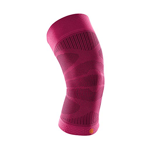 BAUERFEIND Unisex-Adult Sports Compression Knee Support Kniebandage, Pink, S von BAUERFEIND