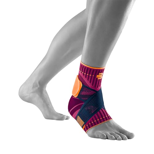 Bauerfeind Sprunggelenkbandage „Ankle Support“ Unisex, 1 Sprunggelenk Bandage für Sport wie Fußball, Fitness und Joggen, Kein Umknicken durch Knöchelbandage, Pink, L von BAUERFEIND