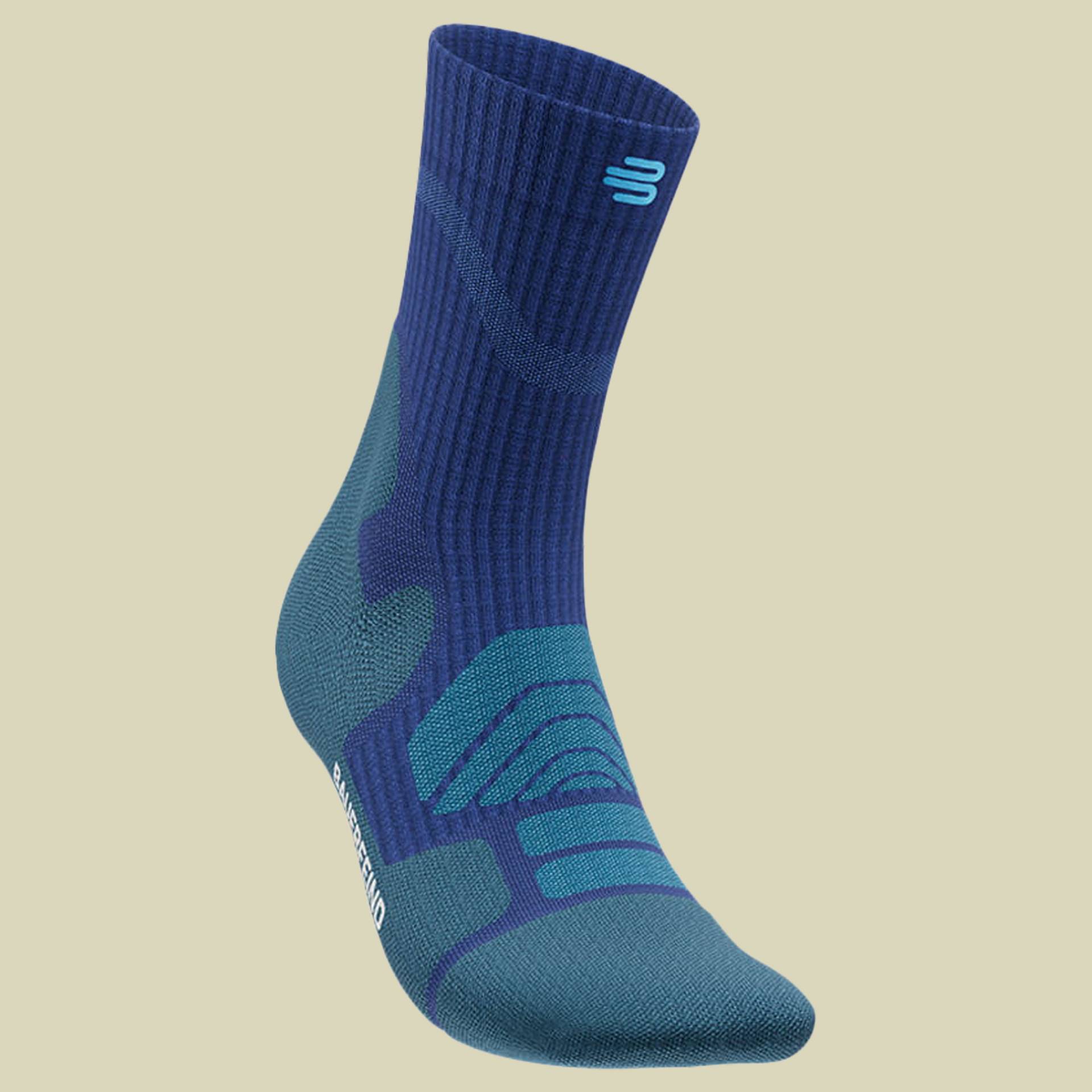 Outdoor Merino Mid Cut Socks Men 38-41 blau - ocean blue von BAUERFEIND