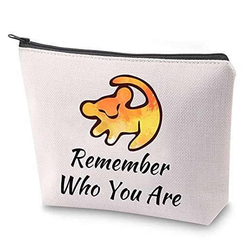 BAUNA Remeber Who You Are Make-up-Tasche Der König der Löwen inspirieren Geschenk Simba Kosmetiktasche Inspiration Geschenk, Wer Sie sind: von BAUNA